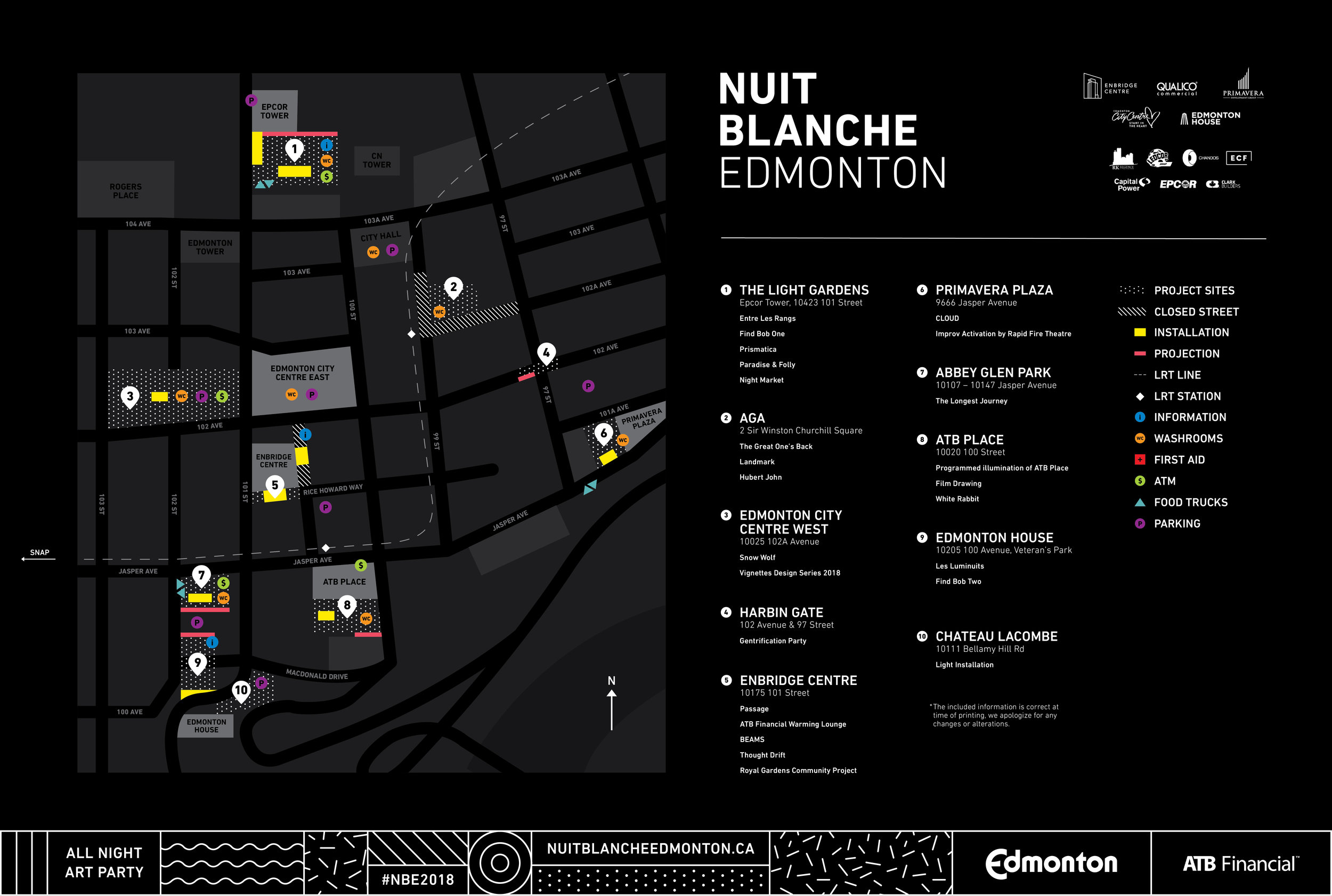 Nuit Blanche Map